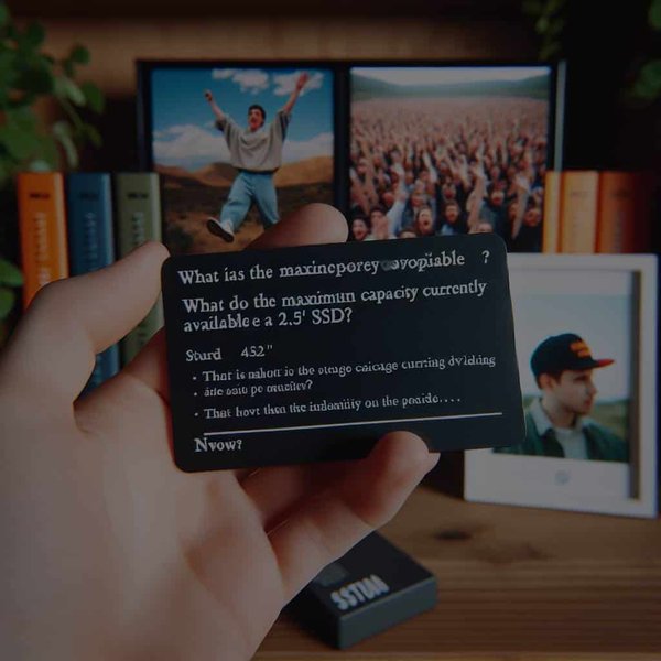 Quelle est la capacité maximale de stockage actuellement disponible pour un SSD 2.5′ ?